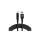 Kabel przewód pleciony USB - Lightning LCD everActive CBB-1IBL 100cm z obsługą szybkiego ładowania do 2,4A czarny