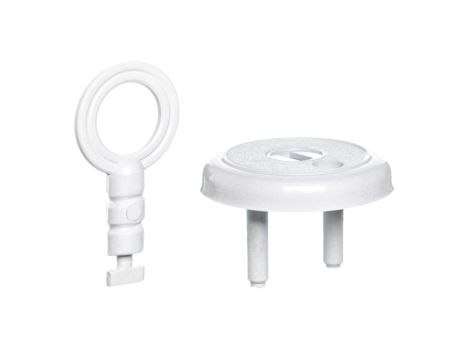 Zatyczka gniazda /zabezpieczenie przed dziećmi/ z kluczem biała ZG