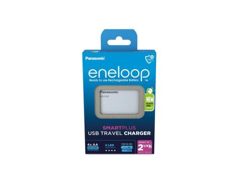 Ładowarka akumulatorków - power bank - Ni-MH Panasonic Eneloop BQ-CC87 + 4 x R6/AA Eneloop 2000mAh BK-3MCDE