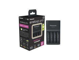 Ładowarka akumulatorków Ni-MH Panasonic Eneloop BQ-CC55 + 4 x R6/AA Eneloop PRO 2500mAh BK-3HCDE EKO