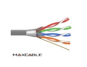 Przewód FTP5E drut Cu 305m MAXCABLE