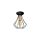Lampa sufitowa WILL BLACK 1xE27 MLP4189 Milagro