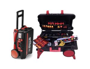 Walizka narzędziowa XXL III electric WIHA 44129 + Narzędzia 132szt / Narzędzia dla elektryka / WIHA+WEICON+DEWALT+ENERGOTYTAN