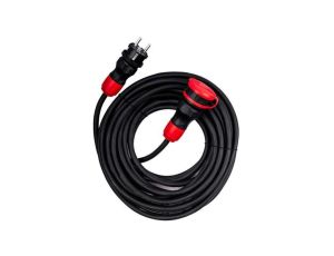 Przedłużacz gumowy budowlany 10m czarny 3x2,5mm IP54 H05RR-F Schmith