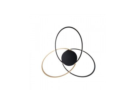 Lampa sufitowa BOLD kolor złoty/czarny aluminium/metal, LED 3200 Lm barwa regulowana IP20 20169-GD Zuma Line