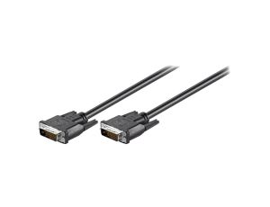 DVIMM241/0.5 Kabel DVI-D (24+1) wtyk,z obu stron 0,5m czarny