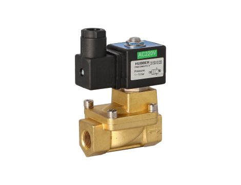 HUBBER - Elektrozawór 2/2 3/8' 220Vac 0,5-7 Bar