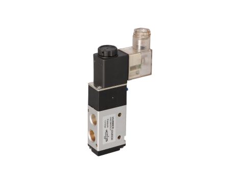 HUBBER - Elektrozawór 3/2 Nc 1/4'24Vdc Z Wtyczką Led