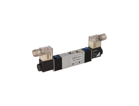HUBBER - Elektrozawór 5/3 1/4' 24Dc Centralnie Zamknięty