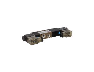 HUBBER - Elektrozawór 5/3 1/4' 220Vac Centralnie Odpowietrzony