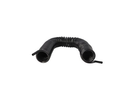 HUBBER - Przewód Spiralny 12X8 14M Czarny