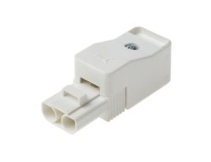 Złącze wtykowe do druku Biały 2-żyłowe, Wkręcane, 400 V Montaż na kablu