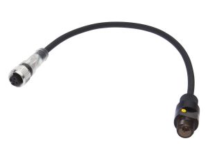 Akcesoria, adapter teach, M12 żeński 4-PIN prosty, M12 męski 4-PIN prosty Czarny AV000114