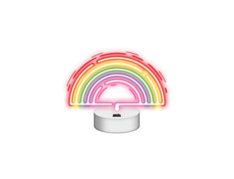 Neon na podstawce LED TĘCZA multikolor NNE09 Neolia