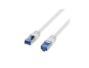 Patchcord SFTP 15m Cat6a Superflex szary na kablu Cat7