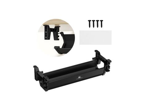 Organizer podbiurkowy na kable/ przedłużacz Maclean, max. obciążenie 5kg, czarny, MC-106 B