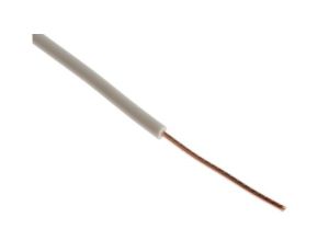 Przewód o podwyższonej odporności PVC Biały, 100m 1/0,8 mm, Maks. +85C, Ø 2.05mm, RS PRO BS6004