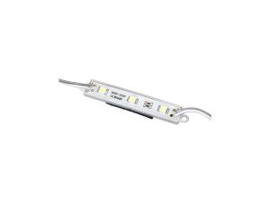 Moduł 3 led smd 5050 0,72W ciepły 12V DC do reklam kasetonów LUX01187