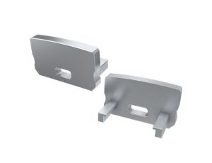 Końcówka profil MINI do LED A popiel z otworem