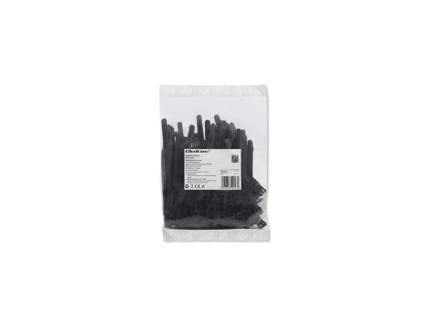 Qoltec Opaski zaciskowe wielorazowe/trytki 7.2*100mm Nylon66 UV Czarne