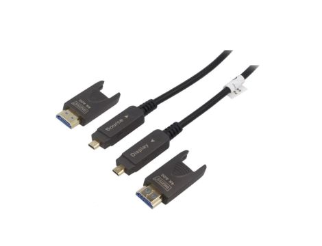 Kabel HDCP 2.2,HDMI 2.0,optyczny LSZH 20m AK-330127-200-S