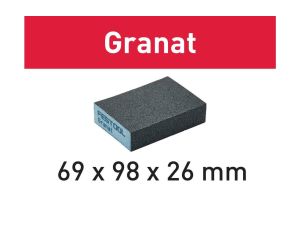 FESTOOL GĄBKA SZLIFIERSKA 69x98x26 P220 GRANAT 6szt.