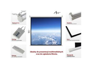 EKRAN ELEKTRYCZNY 16:9 119 264x147cm z pilotem FS-119 16:9 ART