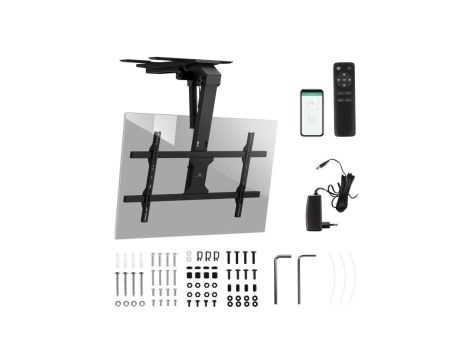 Uchwyt elektryczny do TV Maclean, sufitowy, obsługa Tuya, max. VESA 800x400, dla TV 43-86, max. 45kg, MC-110 T