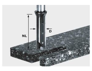 FESTOOL FREZ DO WPUSTÓW HW D14/45 WM Z WYMIENNYMI PŁYTKAMI