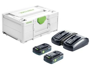 FESTOOL AKUMULATOR BP 18 Li 4,0 HPC-ASI 2szt. +ŁADOWARKA SYS 18V 2x4,0/TCL 6 DUO