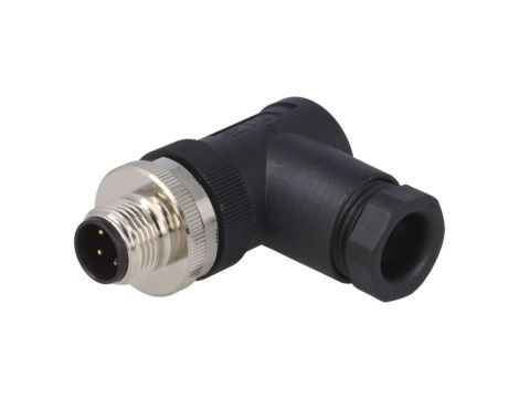 Złącze okrągłe M12 męskie kątowe nieekranowane 3pin 250V PG9 T4113002031-000