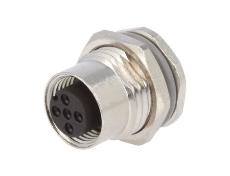 Złącze okrągłe M12 żeńskie proste do lutowania 4pin 250V T4131012041-000