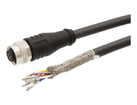 VKC05A25, kabel połączeniowy, 30 m, żeński M12 (gniazdo) 8-pinowy prosty, wolny koniec przewodu, 8x0,25 mm, PUR
