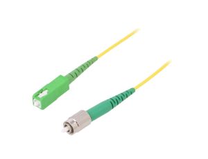 Patch cord światłowodowy FC/APC,SC/APC 5m Światłowód: 9/125um G-SCA-FCA-S-005.0-SX-D-18-Y