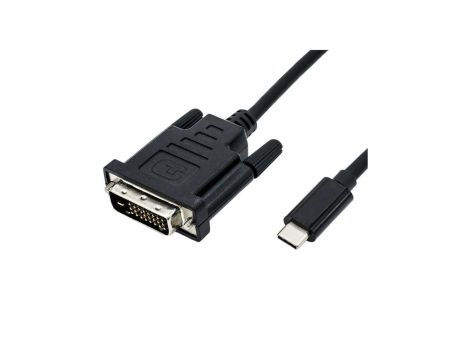 Kabel adaptera ROLINE USB typu C - DVI, M/M, 2 m