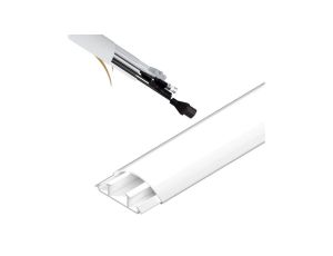 Maskownica do Kabli TV Listwa Maskująca z Taśmą Kanał 18/75mm PVC 1m Biała