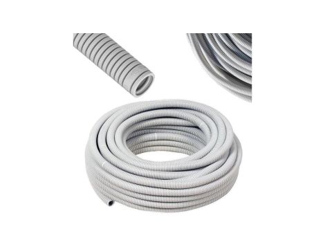 Rura karbowana RKGL 40/33mm 10m 320N Szara 10 m Peszel Krążek