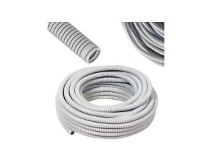 Peszel Rura Karbowana do Kabli RKGL 25/19mm Szara 320N bez pilota 10m AKS