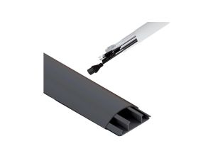 Listwa Półokrągła do instalacji elektrycznych LPO 18/75 3K Szary - 2 m