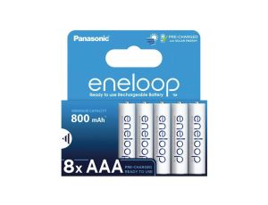 Panasonic Eneloop R03/AAA 800mAh BK-4MCDE/8BE (blister) - 8 sztuk