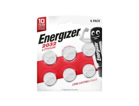 6 x bateria litowa mini Energizer CR2032
