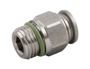 Adapter gwintowany prosty gwint – rura, 20 barów