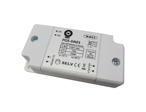 POS-DA01 konwerter DALI to PWM, push dimming, 12-24VDC, 150W, 0.1-100