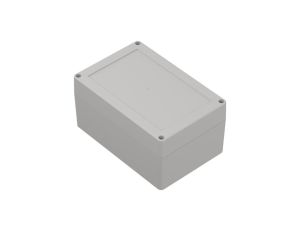 ZP180.120.90Jp TM ABS-PC - Obudowa plastikowa ZP180.120.90 jasny dół - bezbarwna góra z tulejkami mosiężnymi ABS-PC