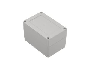 Obudowa hermetyczna ZP120.80.75 jasny dół - bezbarwna góra z uszczelką zalewaną i tulejkami mosiężnymi PC - ZP120.80.75SJp-IP67