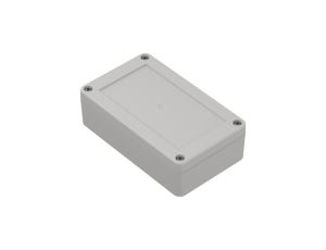 Obudowa hermetyczna ZP125.75.37 jasna z uszczelką zalewaną i tulejkami mosiężnymi ABS - ZP125.75.37SJ-IP67 TM ABS