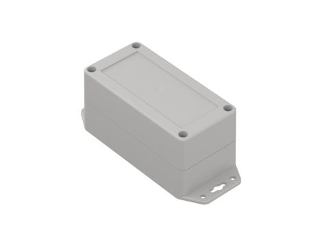ZP120.60.60UJpH TM ABS-PC - Obudowa hermetyczna ZP120.60.60 jasny dół z uszami - bezbarwna góra z uszczelką i tulejkami mosiężny