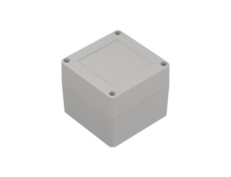 ZP90.90.75Jp TM ABS-PC - Obudowa plastikowa ZP90.90.75 jasny dół - bezbarwna góra z tulejkami mosiężnymi ABS-PC