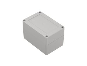 ZP120.80.75JpH TM ABS-PC - Obudowa hermetyczna ZP120.80.75 jasny dół - bezbarwna góra z uszczelką i tulejkami mosiężnymi ABS-PC