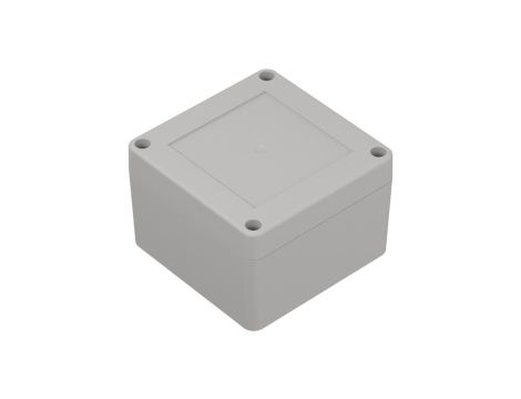 ZP90.90.60SJp-IP67 TM ABS-PC - Obudowa hermetyczna ZP90.90.60 jasny dół bezbarwna góra z uszczelką zalewaną i tulejkami mosiężny